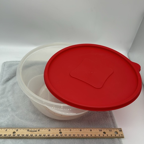 STARPLAST Made In Israel-1-37-305 Capacity 13cups Bowl with Red Push-on Lid - Picture 7 of 8